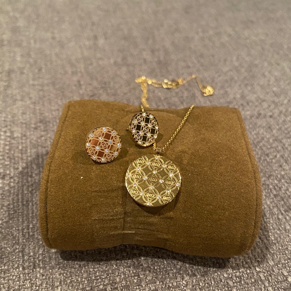 Michael Kors necklace and earrings